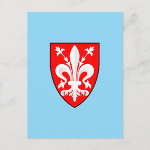 Postal Escudo de armas de Florencia
