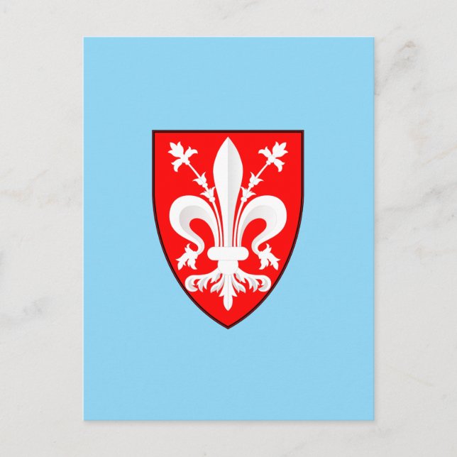 Postal Escudo de armas de Florencia (Anverso)