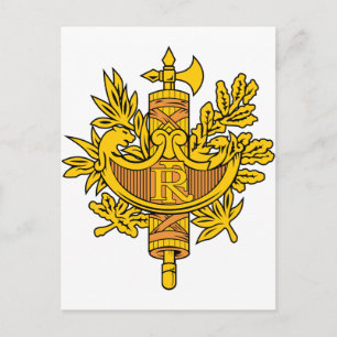 Postal Escudo De Armas De Francia