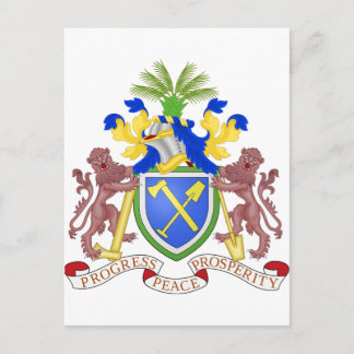 Postal Escudo De Armas De Gambia