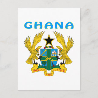 Postal Escudo De Armas De Ghana
