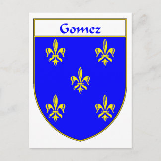 Postal Escudo de armas de Gómez/reposo familiar