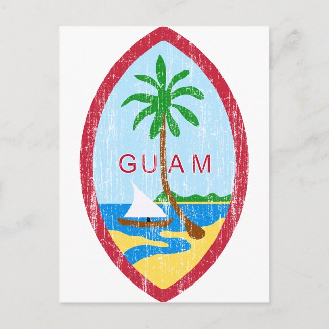 Postal Escudo De Armas De Guam (Anverso)