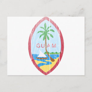 Postal Escudo De Armas De Guam