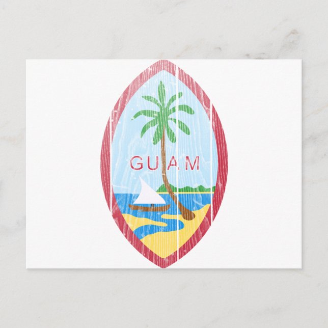Postal Escudo De Armas De Guam (Anverso)