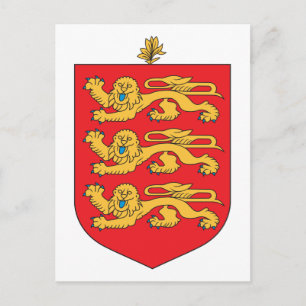 Postal Escudo de armas de Guernsey