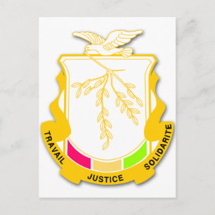 Postal Escudo de armas de Guinea