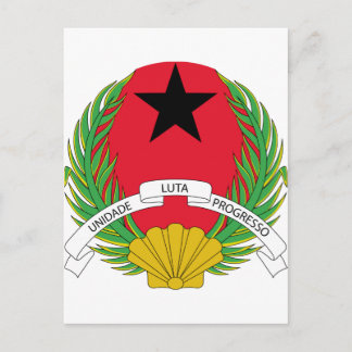 Postal Escudo de armas de Guinea Bissau
