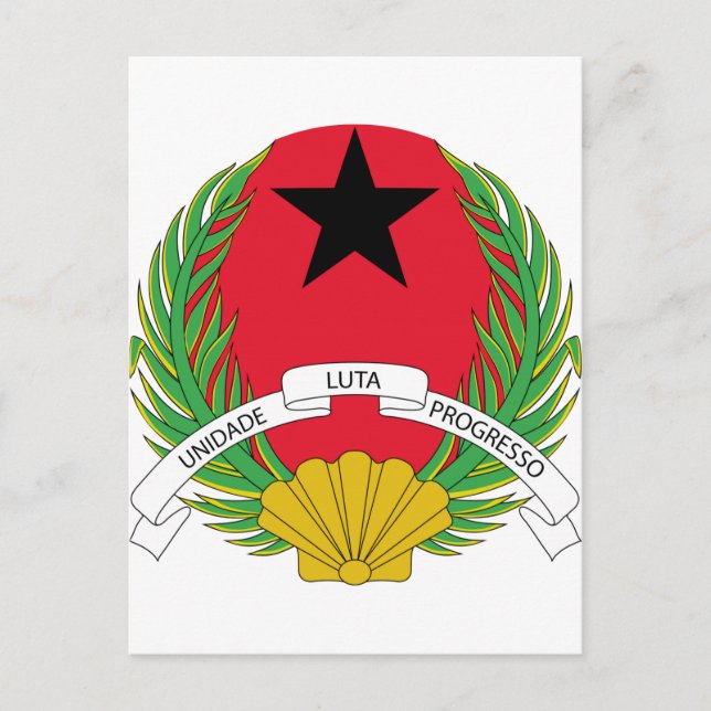 Postal Escudo de armas de Guinea Bissau (Anverso)