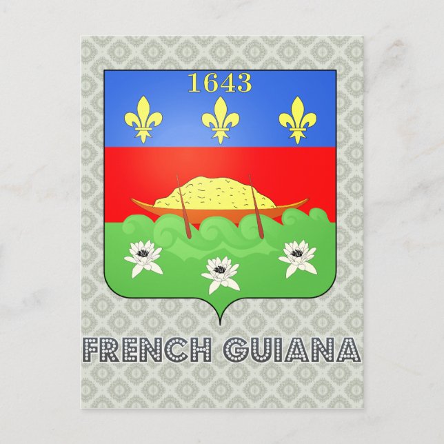 Postal Escudo de armas de Guyana Francesa (Anverso)