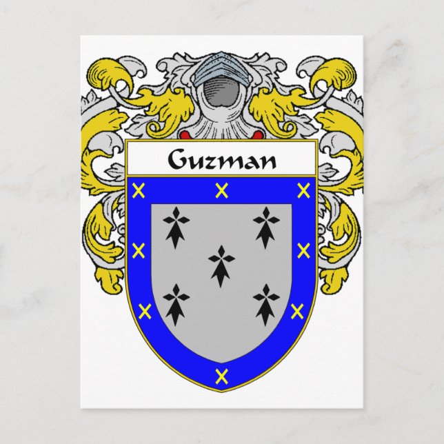 Postal Escudo de armas de Guzmán (Mantled) (Anverso)