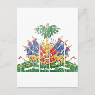 Postal Escudo De Armas De Haití