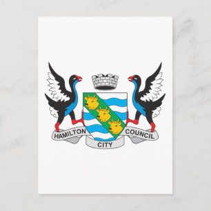 Postal Escudo De Armas De Hamilton