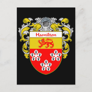 Postal Escudo de armas de Hamilton (Mantled)