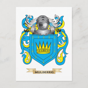 Postal Escudo de armas de hilera (escudo de familia)