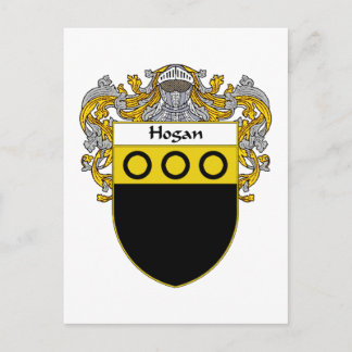 Postal Escudo de armas de Hogan (Mantled)