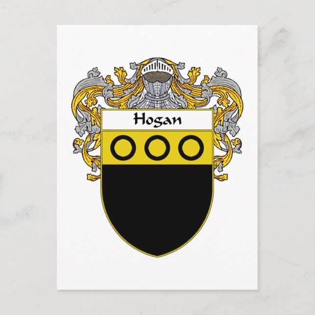 Postal Escudo de armas de Hogan (Mantled) (Anverso)