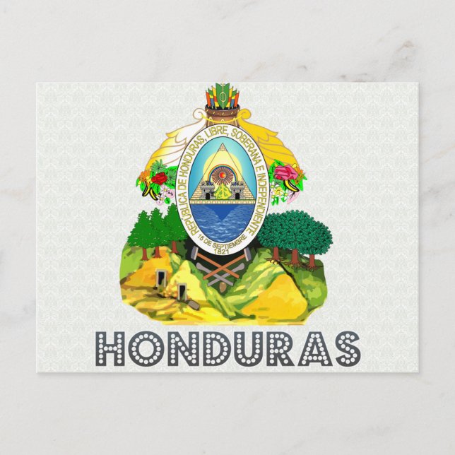 Postal Escudo de armas de Honduras (Anverso)