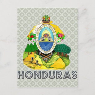 Postal Escudo de armas de Honduras