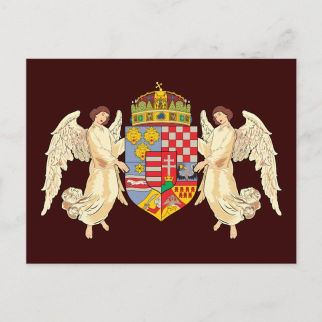 Postal Escudo De Armas De Hungría (Anverso)