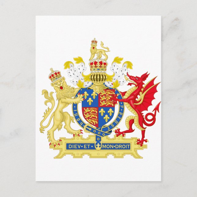 Postal Escudo de armas de Inglaterra (Anverso)