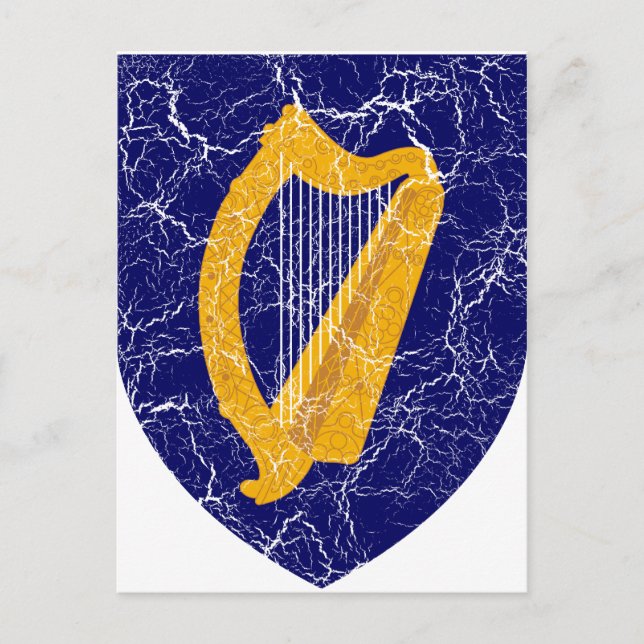 Postal Escudo De Armas De Irlanda (Anverso)