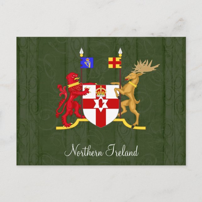Postal Escudo de armas de Irlanda del Norte (Anverso)