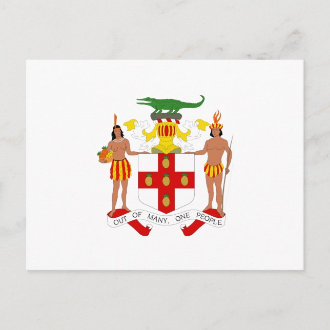 Postal Escudo de armas de Jamaica (Anverso)