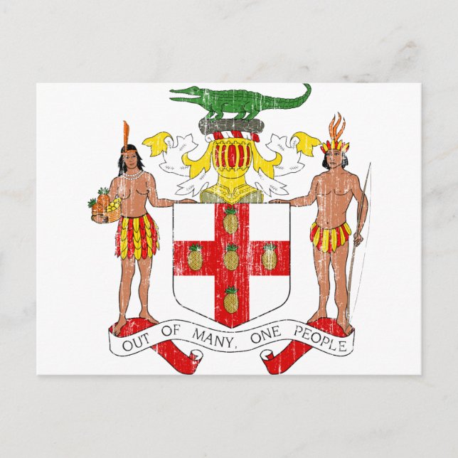 Postal Escudo De Armas De Jamaica (Anverso)