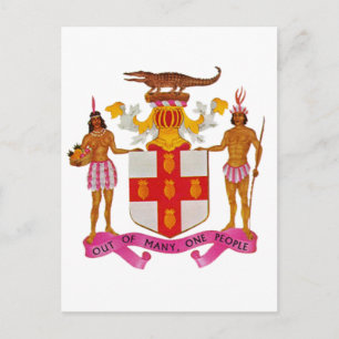 Postal Escudo de armas de Jamaica