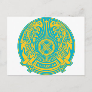 Postal Escudo de armas de Kazajstán