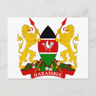Postal Escudo de armas de Kenya