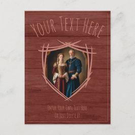 Postal Escudo de armas de Knight