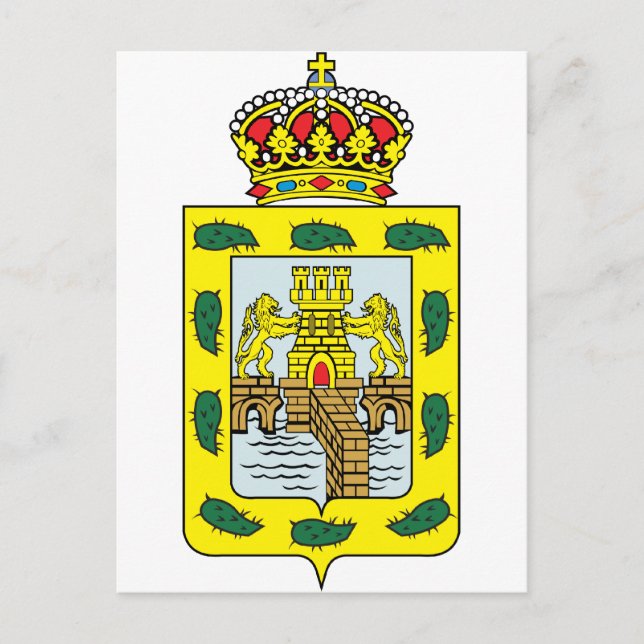 Postal Escudo De Armas De La Ciudad De México (Anverso)