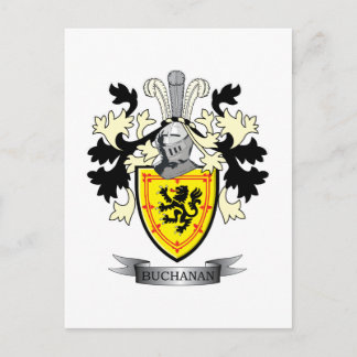 Postal Escudo de armas de la familia Buchanan