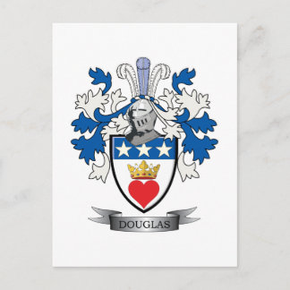 Postal Escudo de armas de la familia Douglas