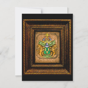Postal Escudo de Armas de la Familia Dutch van Westervelt