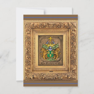 Postal Escudo de Armas de la Familia Holandesa Westerfiel