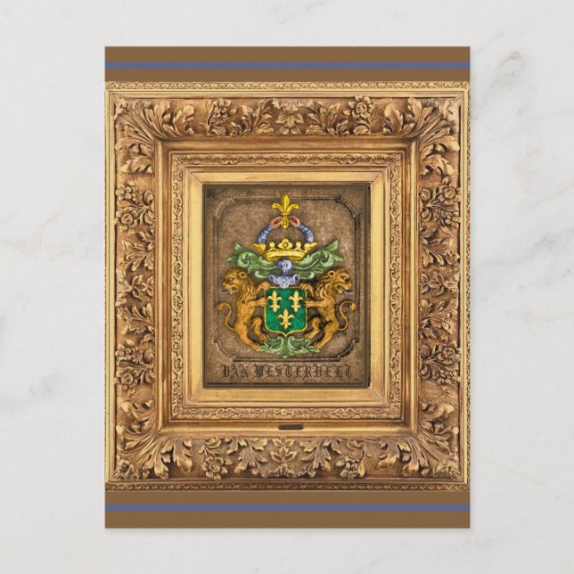 Postal Escudo de Armas de la Familia Holandesa Westerfiel (Anverso)