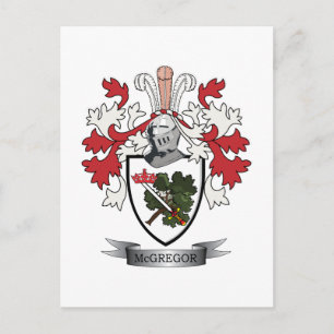 Postal Escudo de armas de la familia McGregor
