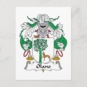 Postal Escudo de armas de la familia Olano