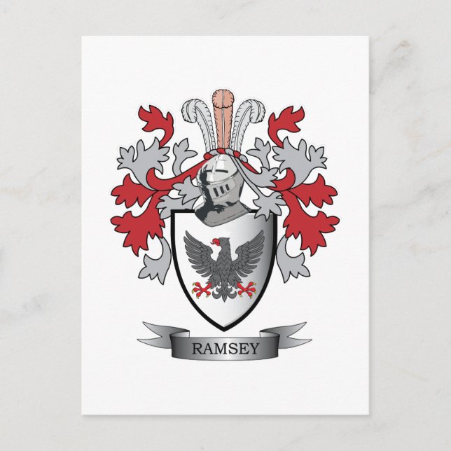 Postal Escudo de armas de la familia Ramsey (Anverso)