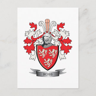 Postal Escudo de armas de la familia Ross
