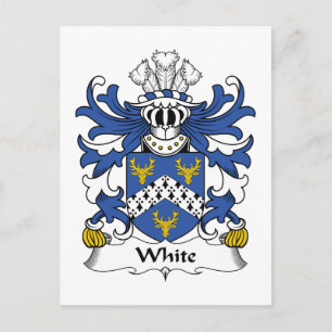 Postal Escudo de armas de la familia White