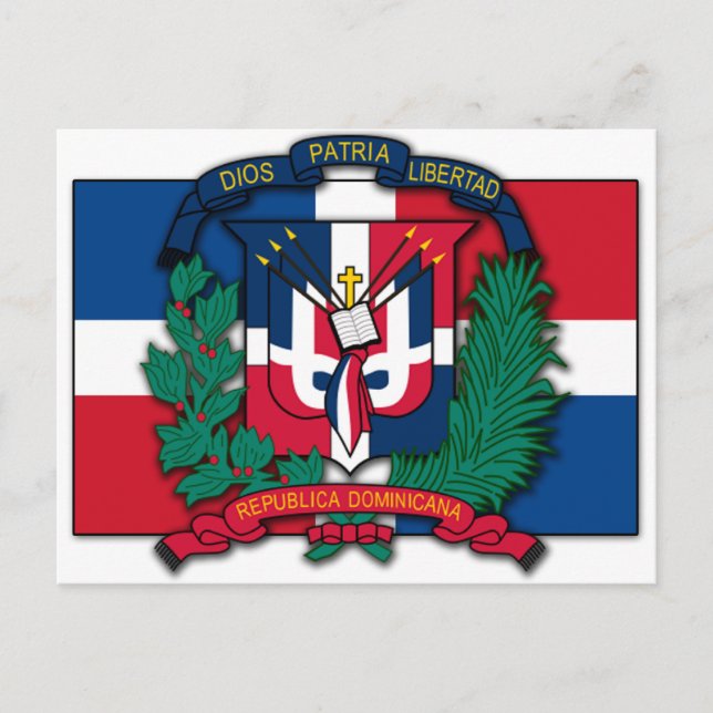 Postal Escudo de armas de la República Dominicana (Anverso)