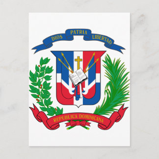 Postal Escudo de armas de la República Dominicana