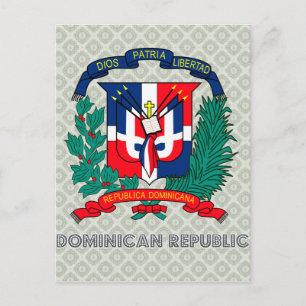 Postal Escudo de armas de la República Dominicana