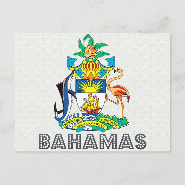 Postal Escudo de armas de las Bahamas (Anverso)