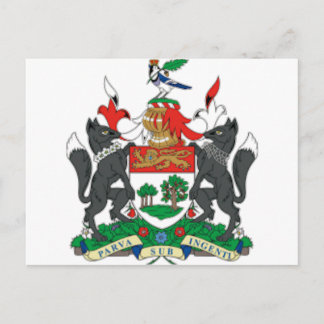 Postal Escudo de armas de las Islas del Príncipe Eduardo 