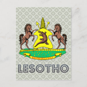 Postal Escudo de armas de Lesotho